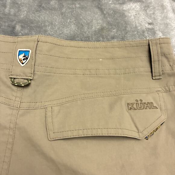 Kuhl Shorts Mens 33 Brown Renegade Cargo Mesh Pockets Hiking Stretch Nylon 5336 - Picture 6 of 10